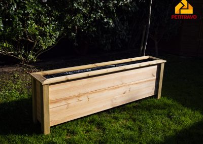 Jardinière en bois sur mesure