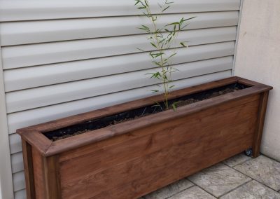 Jardinière en bois sur mesure