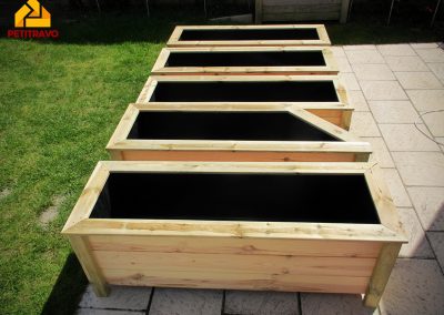 Jardinière en bois sur mesure