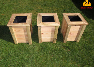 jardinière en bois - petitravo